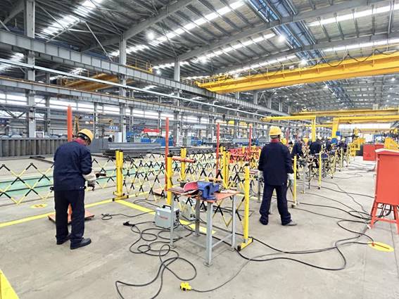 公司舉辦電焊工、電工技術比武